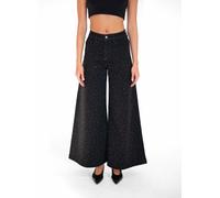 Amy Lynn Amy Lynn Black Demi Stretch Denim Embellished Wide Leg Jeans