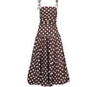 Amy Lynn Amy Lynn Brown Polka Dot Alexa Puffball Cotton Midi Dress Brown Polka Dot EU 38 (UK 10)