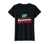 Amy, Parce Que Les Super-héros Ont Besoin d'un Acolyte (nom drôle d'Amy) T-Shirt Graphique avec Valeur, Femme, Noir, XL