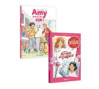 Amy pour la vie t02 + Amies de papier t01 offert - pack promo 2025