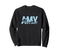 Amy Sea Waves - Nom personnalisé Ocean Beach Art Sweatshirt