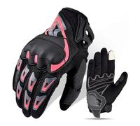 AMYALIN Gants De Moto Gants De Moto Coupe-Vent À Doigts Longs pour Le Cyclisme en Extérieur(Rose,XXL)