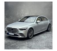 AMYALIN Véhicule Miniature 1:18 pour Benz S600 Classe S W223 2021 Modèle Réduit De Voiture en Alliage Moulé sous Pression - Collection Loisirs Modèles à l'échelle(Argent)