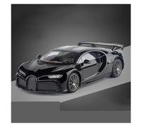 AMYALIN Véhicule Miniature 1:18 pour Bugatti pour Chiron Modèle Réduit De Voiture en Alliage Moulé sous Pression Modèles à l'échelle(Le Noir)