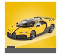 AMYALIN Véhicule Miniature 1:18 pour Bugatti pour Chiron Modèle Réduit De Voiture en Alliage Moulé sous Pression Modèles à l'échelle(Jaune)