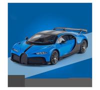 AMYALIN Véhicule Miniature 1:18 pour Bugatti pour Chiron Modèle Réduit De Voiture en Alliage Moulé sous Pression Modèles à l'échelle(Bleu)