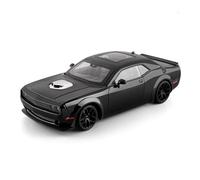 AMYALIN Véhicule Miniature 1:18 pour Dodge pour Challenger pour SRT pour Redeye pour Hellcat Modèle Réduit De Voiture en Alliage Moulé sous Pression Modèles à l'échelle(Le Noir)