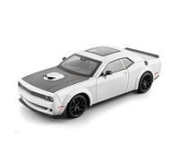 AMYALIN Véhicule Miniature 1:18 pour Dodge pour Challenger pour SRT pour Redeye pour Hellcat Modèle Réduit De Voiture en Alliage Moulé sous Pression Modèles à l'échelle(Blanche)