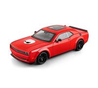 AMYALIN Véhicule Miniature 1:18 pour Dodge pour Challenger pour SRT pour Redeye pour Hellcat Modèle Réduit De Voiture en Alliage Moulé sous Pression Modèles à l'échelle(Rouge)