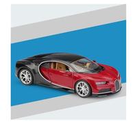 AMYALIN Véhicule Miniature 1:24 pour Bugatti pour Chiron Modèle Réduit De Voiture en Alliage Métallique Moulé sous Pression Modèles à l'échelle(Rouge)