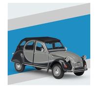 AMYALIN Véhicule Miniature 1:24 pour Citroën 2CV 6 pour Charleston Modèle Réduit De Voiture en Alliage Métallique Moulé sous Pression - Collection Modèles à l'échelle