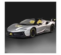 AMYALIN Véhicule Miniature 1:24 pour Ferrari SF90 pour XX Modèle Réduit De Voiture en Alliage Moulé sous Pression - Collection - Décoration Modèles à l'échelle(Argent)