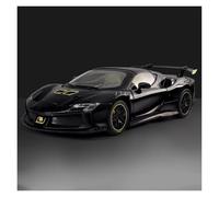 AMYALIN Véhicule Miniature 1:24 pour Ferrari SF90 pour XX Modèle Réduit De Voiture en Alliage Moulé sous Pression - Collection - Décoration Modèles à l'échelle(Le Noir)