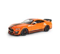 AMYALIN Véhicule Miniature 1:24 pour Ford pour Mustang pour Shelby GT500 2020 Modèle Réduit De Voiture Statique en Métal Moulé sous Pression Modèles à l'échelle(Orange)