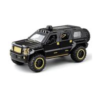 AMYALIN Véhicule Miniature 1:24 pour George pour Patton Modèle Réduit De Voiture en Alliage Moulé sous Pression Modèles à l'échelle(Glossy Black)