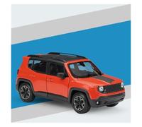 AMYALIN Véhicule Miniature 1:24 pour Jeep pour Renegade pour Trailhawk SUV Modèle Réduit De Voiture en Métal Moulé sous Pression - Collection Modèles à l'échelle(Orange)