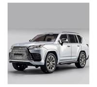 AMYALIN Véhicule Miniature 1:24 pour Lexus LX600 SUV Modèle Réduit De Voiture en Alliage Moulé sous Pression - Collection - Loisirs Modèles à l'échelle(Argent)