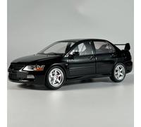 AMYALIN Véhicule Miniature 1:24 pour Mitsubishi pour Lancer pour Evolution EVO9 Modèle Réduit De Voiture en Métal Moulé sous Pression Objet De Collection Décoration Modèles à l'échelle(Le Noir)