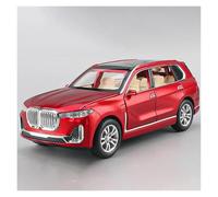 AMYALIN Véhicule Miniature 1:32 pour BMW X7 SUV Modèle Réduit De Voiture Tout-Terrain en Alliage Moulé sous Pression À Friction Modèles à l'échelle(Rouge)