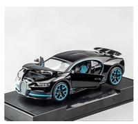 AMYALIN Véhicule Miniature 1:32 pour Bugatti pour Chiron Ornements De Voiture Miniature en Alliage Moulé sous Pression Modèles à l'échelle(Le Noir)