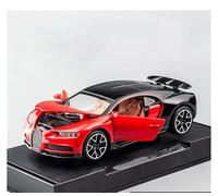 AMYALIN Véhicule Miniature 1:32 pour Bugatti pour Chiron Ornements De Voiture Miniature en Alliage Moulé sous Pression Modèles à l'échelle(Rouge)