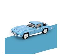 AMYALIN Véhicule Miniature 1:32 pour Chevrolet pour Corvette C2 Modèle Réduit De Voiture en Alliage Moulé sous Pression - Objet De Collection - Décoration Modèles à l'échelle(Bleu)