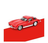 AMYALIN Véhicule Miniature 1:32 pour Chevrolet pour Corvette C2 Modèle Réduit De Voiture en Alliage Moulé sous Pression - Objet De Collection - Décoration Modèles à l'échelle(Rouge)