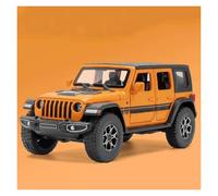 AMYALIN Véhicule Miniature 1:32 pour Jeep pour Wrangler Modèle Réduit De Voiture en Alliage - Collection Modèles à l'échelle(Orange)
