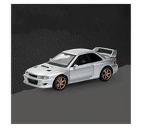 AMYALIN Véhicule Miniature 1:32 pour Subaru pour Impreza pour WRX pour STI Modèle Réduit De Voiture en Métal Moulé sous Pression Modèles à l'échelle(Argent)