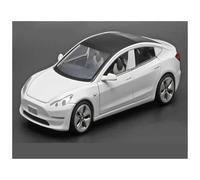 AMYALIN Véhicule Miniature 1:32 pour Tesla pour Model 3 Collection De Modèles Réduits De Voitures en Alliage Métallique Moulé sous Pression Modèles à l'échelle(Blanche)