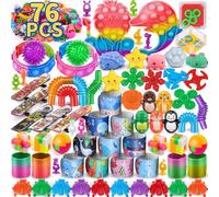 AmyBenton 76 Pièces de Cadeau Anniversaire Enfants Invites, Pinata et Pochette Surprise, Goodies Anniversaire Enfant et Cadeau Invite - Lot de Jouets pour Fête Pour Garçon Fille