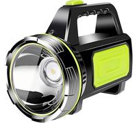 AMYLIAGAN Lampe torche LED rechargeable, super lumineuse, lampe de camping avec 2 modes d'éclairage, projecteur LED portable, lampe de poche étanche pour l'extérieur, lampe de poche d'urgence, lampe