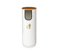AMYSTY Poubelle Extérieur Poubelle pour Hôtel Poubelles sans Fumée Debout À L'extérieur Conteneur À Cigares Cendrier for Maison Jardin Patio Cigarettes Poubelle Commercial Poubelle pour Hall(White)