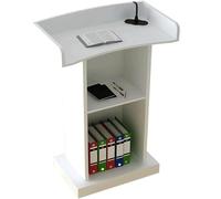 AMYSTY Pupitre Lutrin Réception avec Support De Rangement, Pupitres Pratiques, Chaire pour Églises Bureau école(B)