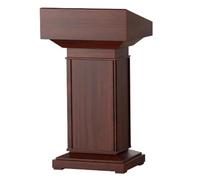 AMYSTY Pupitre Lutrin Réception Pupitres en Bois Massif avec Tiroir, Support De Podium Incliné, Chaire D'église sur Pied pour D'enseignant Bureau Et D'école Bureau école