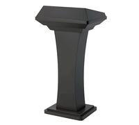 AMYSTY Pupitre Lutrin Réception Support de Podium en Acier Inoxydable, pupitres Robustes, chaire d'église, Studio, réunion, débat, présentation, pour Enseignant Bureau école(Black)