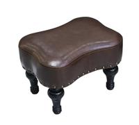 AMYSTY Repose Pied Pouf Salon Petit Repose-Pieds, Tabouret Bas for La Décoration De L'entrée Et du Salon pour Chambre Entrée(Bruin)