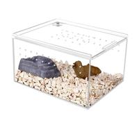 AMYSTY Terrarium Vivarium Boîte D'élevage for Petits Reptiles Vivant Au Sol Boite Insecte(10.5x8.5x6cm)