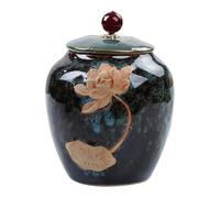 AMYSTY Urne Funeraire Compacte Petite Urne De Crémation Souvenir pour Cendres Humaines, Petites Urnes en Céramique pour Adultes Mâles Ou Femelles pour Conserver(B)