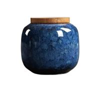 AMYSTY Urne Funeraire Compacte Urne De Crémation pour Cendres Souvenir Urnes Décoratives Funéraire pour Humaines Gravure Faite À La Main pour Conserver(Blue)