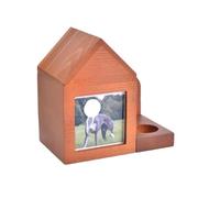 AMYSTY Urne Funeraire Compacte Urnes De Crémation pour Cendres Chiens, Commémoratives en Bois pour Animaux Compagnie, Boîte À Photos, Urne pour pour Conserver(A)