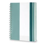Amythe Cahier A5 Spirale, Carnet à Points 150 Feuilles/300 Pages 100g/m², Cahier A5 Couverture Rigide pour Prise de Notes, Bureau ou Étude Bloc-notes 148x210mm, Vert