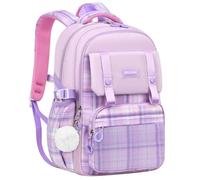 Amythe Sac à Dos Fille Primaire, Kawaii Cartable Enfant Scolaire, Sac Ecole Fille Collège Léger de Grande Capacité pour CP CE CM 6 à 12 ans-Violet