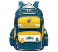 Amythe Sac a Dos Garçons, Ergonomique Cartable pour Enfants âgés de 6 à 12 Ans, Doté d'une Sangle de Poitrine et de Bandes Réfléchissantes, Résistant à l'eau, pour l'école et Voyage