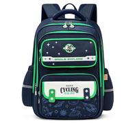 Amythe Sac a Dos Garçons, Ergonomique Cartable pour Enfants âgés de 6 à 12 Ans, Doté d'une Sangle de Poitrine et de Bandes Réfléchissantes, Résistant à l'eau, pour l'école et Voyage