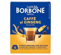 32 Capsules Ginseng Au Caffè Borbone Boisson Soluble Compatible A Modo Mio