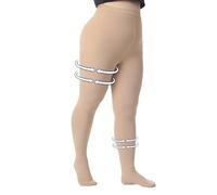 AMZAM® Bas de contention médicale pour femmes et hommes, bout ouvert, opaque, soutien ferme de 15 à 20 mmHg, bas de compression gradués, aide à soulager l'enflure, l'œdème, les varices, les soins