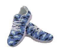 Amzbeauty Baskets de course pour femme, Bleu requin., 36.5 EU | Tennis Marche Baskets décontractées en maille respirante pour femme