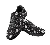 Amzbeauty Baskets de marche pour homme - Chaussures de tennis à lacets légères - Pour tous les jours - Chaussures de course athlétiques, Tête de mort de, 42 2/3 EU