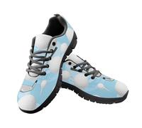 Amzbeauty Chaussures de course à pied légères pour homme, sport, athlétisme, fitness, entraînement, tendance, chaussures confortables en maille, Club de balle de golf bleu, 42 2/3 EU